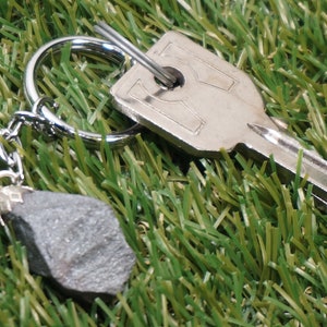 Natural Hematite Crystal Keychain