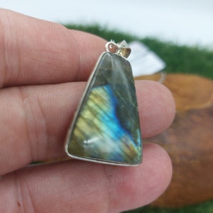 Labradorite Silver Plated Necklace