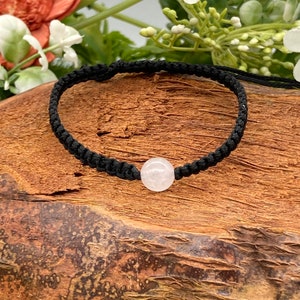 Rose Quartz Crystal Bead Bracelet