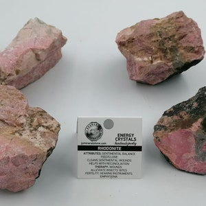 Top Natural Crystal Rhodonite Collection Speciment Healing Stone Birtsthone Crystal Protection Decoration Mineral