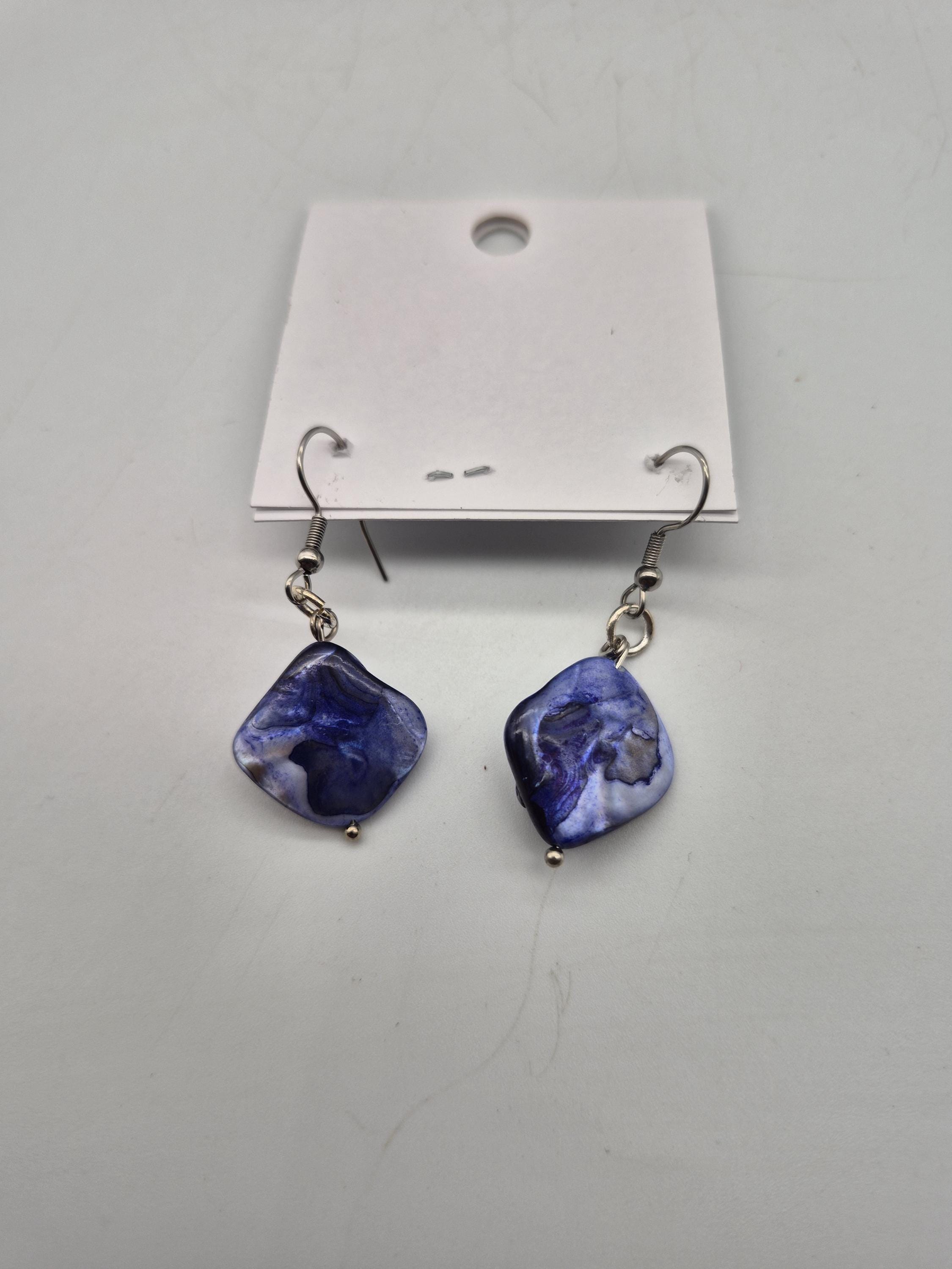 Orecchini wire con goccia blu perla + OMAGGINO! - Gioielli - Orecc... | su