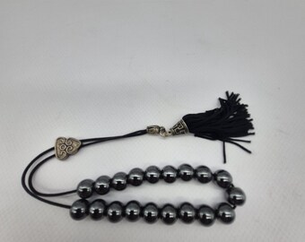 Handmade Hematite Worry Beads: Greek Kompoloi, Men's Gift
