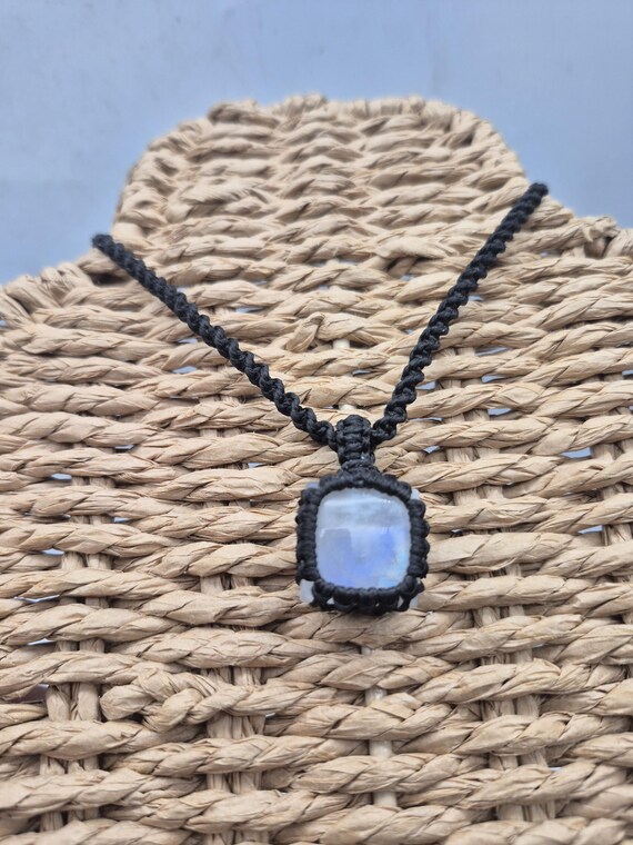 ムーンストーンマクラメペンダントネックレス - Etsy 日本