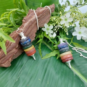 Chakra Pendulum, Crystal Pendulum, Dowsing Pendulum, Divination Crystal