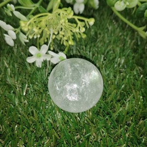 Crystal Quartz Sphere ~ perfect For Crystal Healing, Crystal Grid, Crystal Ball ~ Metaphysical Healing, Meditation