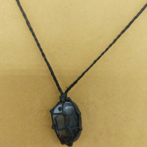 Natural Polished Agate Mineral Stone Brazilian Crystal Healing Macrame Wrapped Necklace Protection Gift Accessories