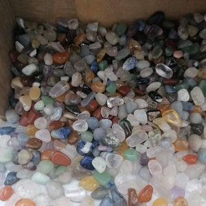 Mixed Polished Crystal Chips, Tumbled Healing Gemstone, New Age Polished Semi-Precious Rocks