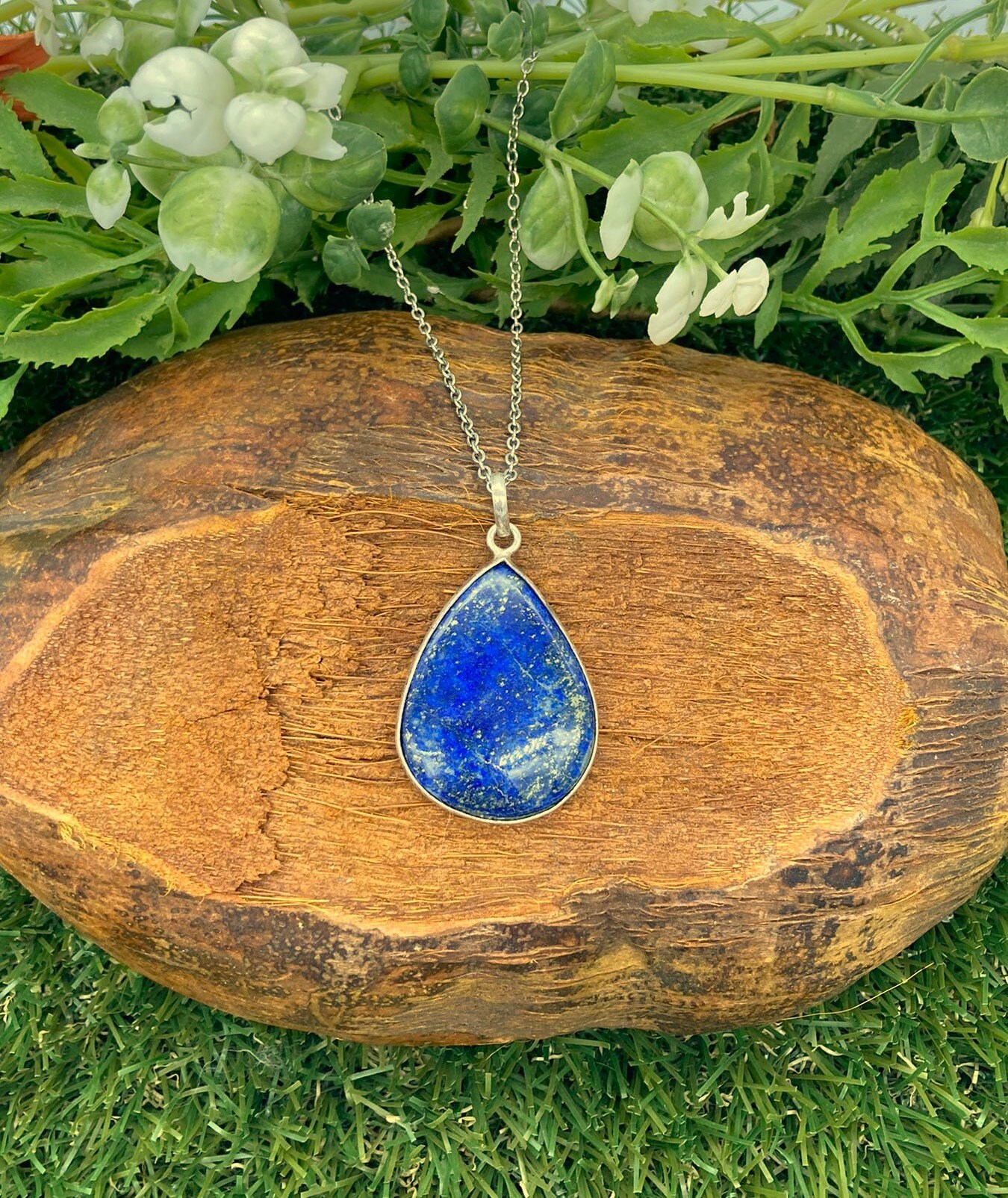 Lapis Lazouli Sterling Silver 925 Necklace