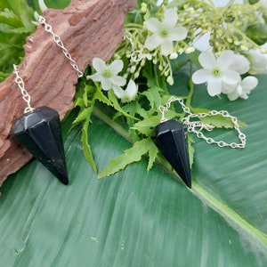 Obsidian Black Pendulum, Healing Crystal Accessories,  Healing Crystal Accessories, Crystal Pendulum, Dowsing Pendulum, Divination Crystal