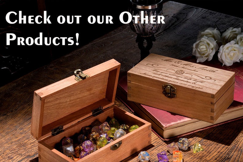 Small Dice Box Game Dice Box RPG Dice Box Vampire Etsy Australia