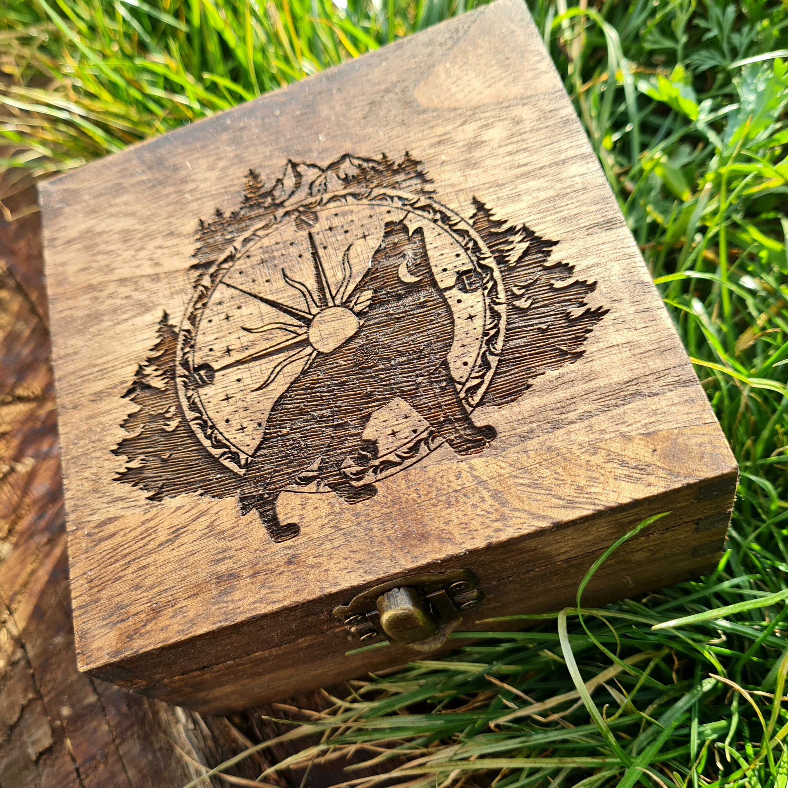 Wolf Jewelry Box Etsy UK