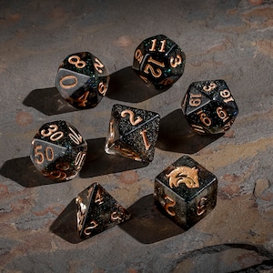 Wolf Dice RPG Set of 7 'Spirit Of' The Dark