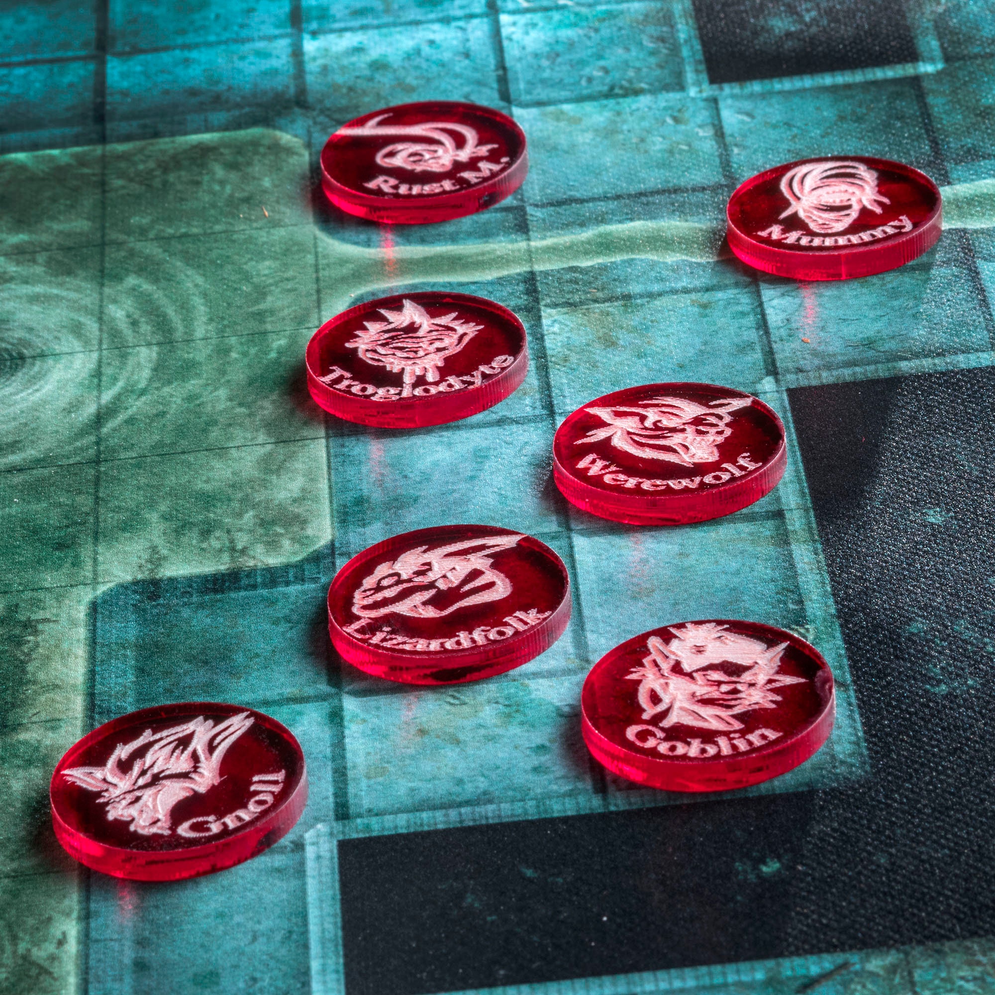 Monster Tokens Dungeons&amp;dragons Pathfinder Geek Gaming | Etsy