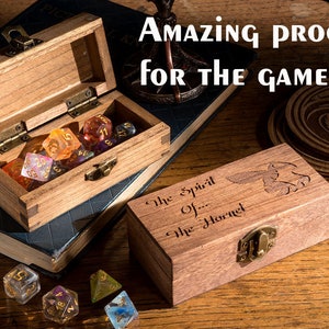 Choose Your Weapon & Dice Large Dice Box, Pathfinder, Dungeons and Dragons, Dice Box, Geek Gift, Dnd Present, RPG dice box, Tabletop Games image 7