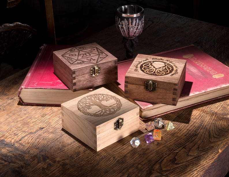 Small Dice Box Game Dice Box RPG Dice Box Vampire Etsy Australia