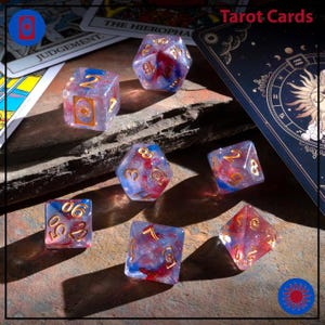 Dice 'Spirit of' Schmuckstücke - Tarot Karten RPG Würfel Set