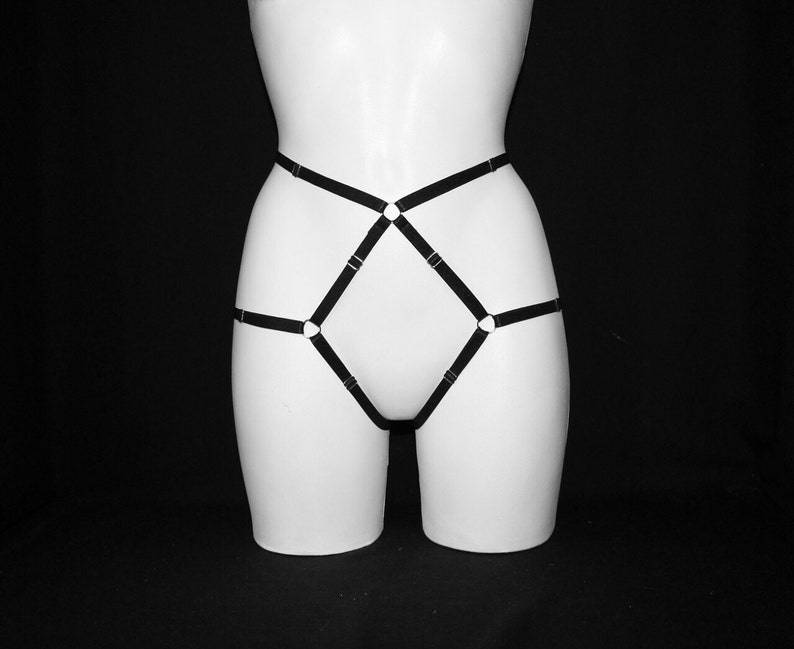 Bdsm panties black young