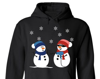 Merry Christmas Joke Snowman, Happy Holiday Santa Claus, Christmas Hoodie Pullove,r Sweatshirt For Women And Men