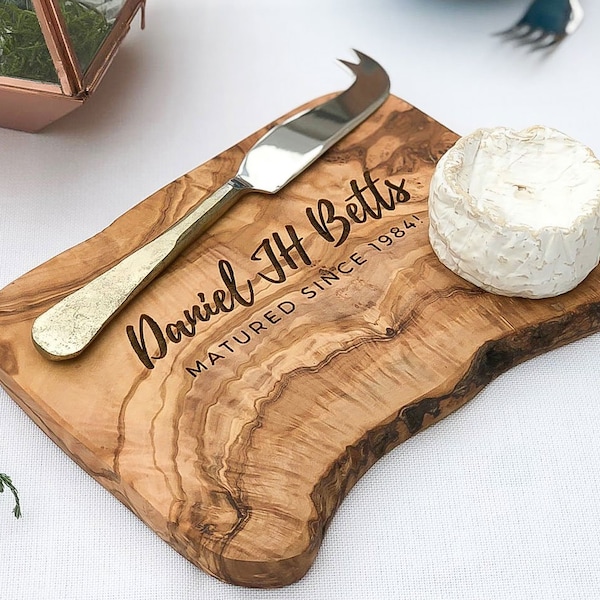 Personalized 'Birthday' Cheese Board Gift | Personalised Gift | Personalised Birthday Gift | Cutting Board | Gifts For Him | Rustic Gifts