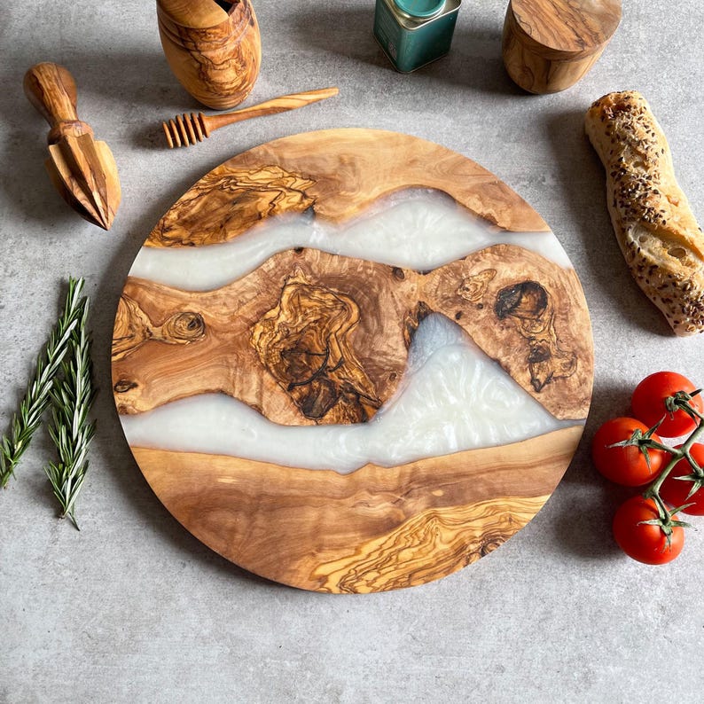 RusticFlitch Olive Wood Serving Board