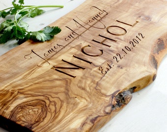 Personalized Custom Rustic Wooden Chopping Cutting Cheeseboard | Anniversary | Personalised Gifts | Unique Wedding Gift | Birthday