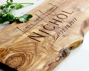 Personalised Custom Rustic Wooden Chopping Cutting Cheeseboard | Anniversary | Personalized Gifts | Unique Wedding Gift | Engagement Gifts