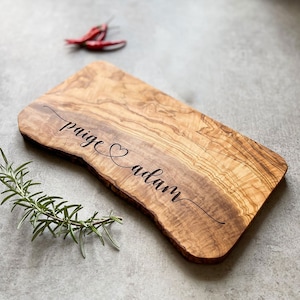 Personalized Live Edge Custom Cheese Board Gift | Cutting | Personalised | Chopping | Unique | Wedding | Engagement | 5th Anniversary