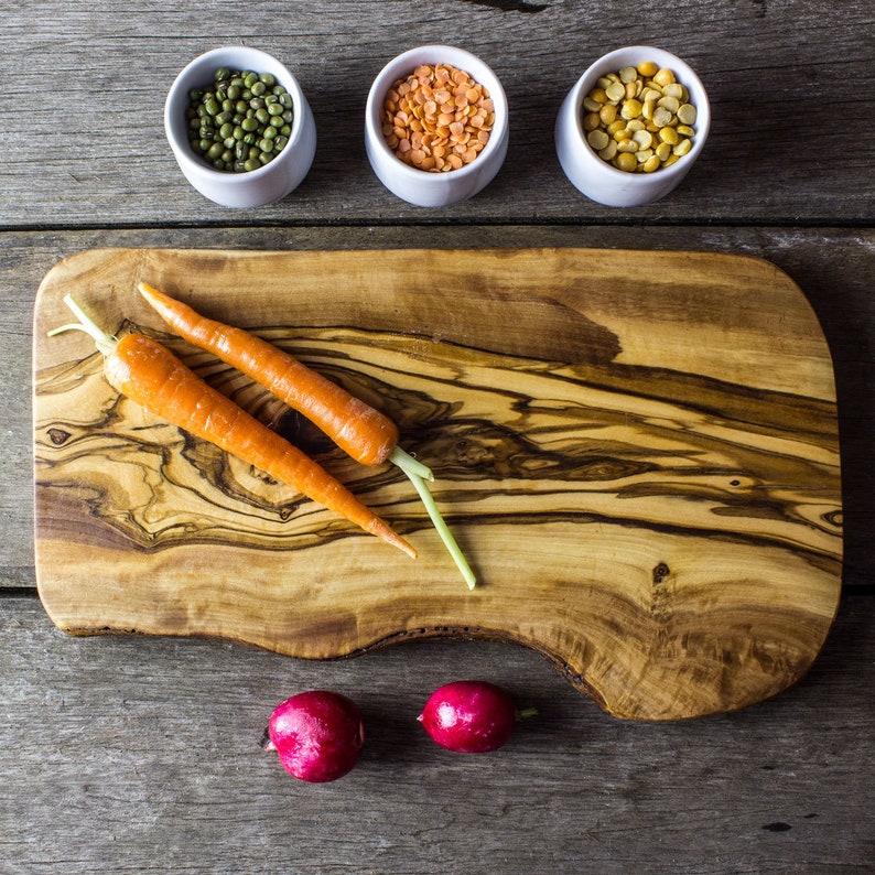 Rustic Olive Wood Chopping Length 29cm Cheese Board Rustic Olive Wood Chopping Length 29cm Cheese Board