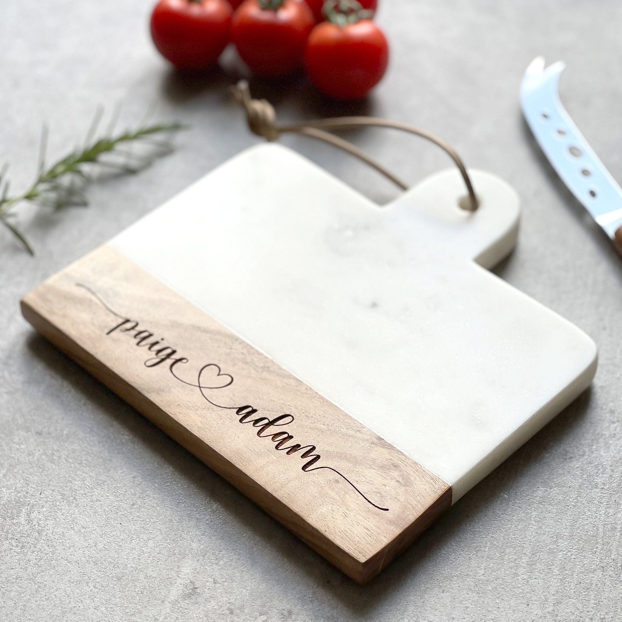 Home & Living Cookware Personalized Cutting Board Custom Name Acacia boards Wedding Anniversary