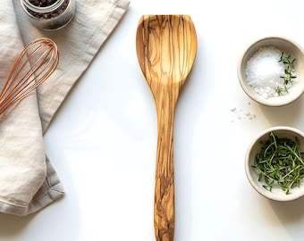 Olive Wood Spatula / Spoon | Cooking Utensils | Wooden | Sustainable Wood | Kitchenware
