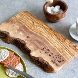 Personalized Rustic Cheeseboard | Personalised Wedding | Birthday Gift | Wood Anniversary | Gifts for Couples | Housewarming | Anniversary
