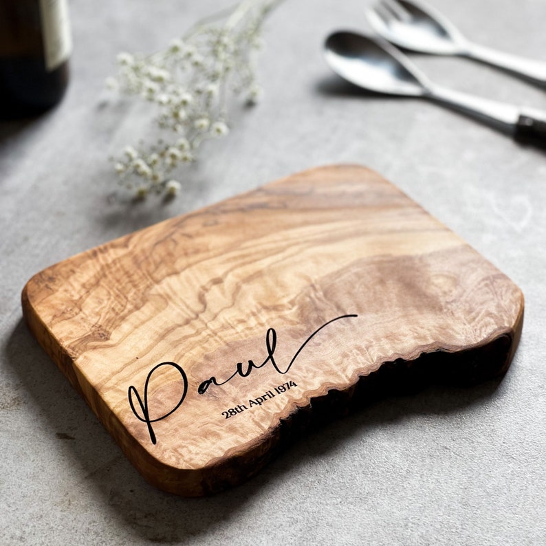 Personalised Cheeseboard Cutting Board Personalized Mothers Day Birthday Gift 30th 40th 50th Gifts for Moms image 3