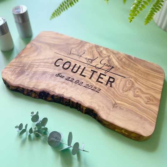 DIY Rustic Personalized Wood Cutting Board