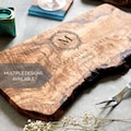 Personalised Custom Olive Wood Cheese, Cutting Board | Personalized Wedding Gift | Birthday, New Home & 5th Anniversary Gift