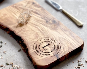 Personalized Rustic Cheeseboard Gift | Personalised Wedding Gift | Hew Home | Anniversary | Gifts for Couples | Housewarming