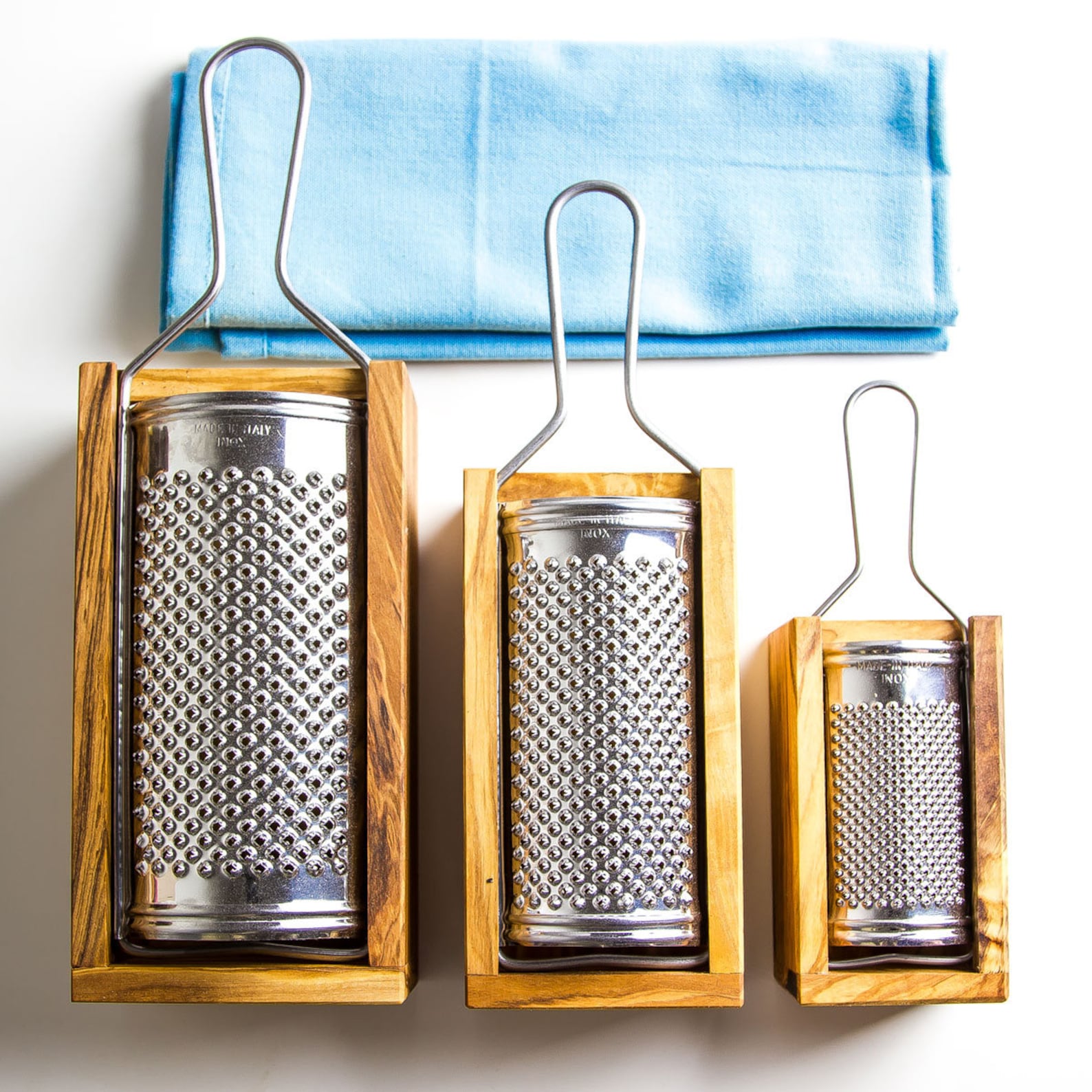 Italian Made Cheese Grater With Olive Wood Box Premium Etsy