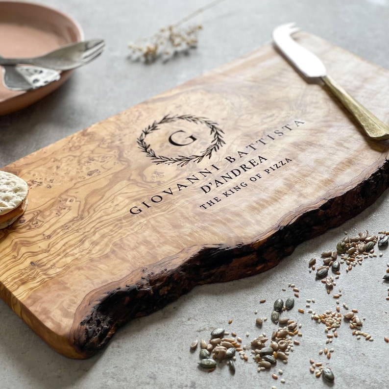 Personalized Rustic Cheeseboard Gift Personalised Wedding Gifts Hew Home Anniversary Gifts for Couples Unique Wedding Gifts 11.8 x 5.9 x 0.8