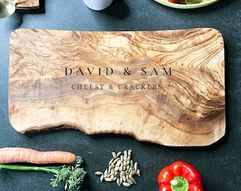 Personalized Rustic Cheeseboard Gift | Personalised Wedding Gift | Hew Home | Anniversary | Birthday Gifts for Couples | Unique