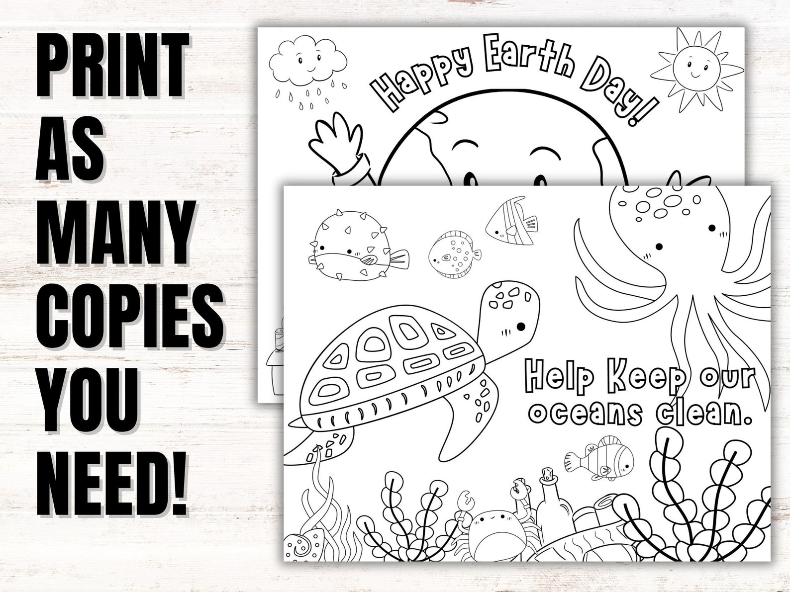 Earth Day Kids Coloring Sheets, Earth Day Coloring Pages, Coloring ...