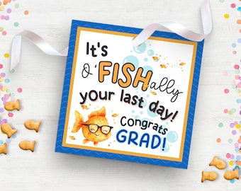 Etichette regalo di fine anno scolastico Etichette per la laurea della scuola materna Regalo di fine anno per studenti Regalo per le vacanze estive Etichette per l'ultimo giorno di scuola per studenti