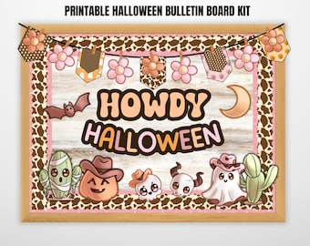 AnyDesign 48 Pcs Halloween Cutouts With 100 Pcs Glue Points Magic Jar - Bubble Halloween Classroom Bulletin Board Decor Paper Cutting For School Bulletin Border Wall Decor DIY Craft