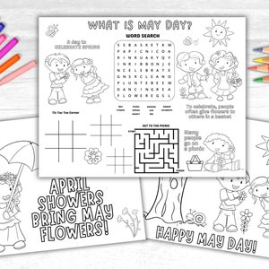 May Day Activity Pages May Day Coloring Pages May Day Craft Activity May Day Learning Coloring Pages Classroom Activity May Day Homeschool