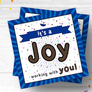 Joy Candy Tag for Employee Candy Appreciation Tags Employee Appreciation Gift Tags Co-Worker Gift Tag Team Appreciation Colleagues Gift Tags
