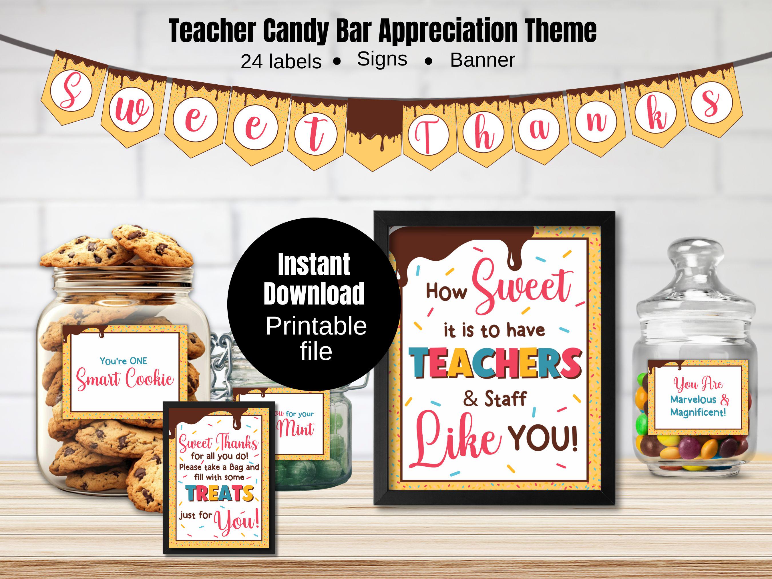 Candy Bar Signs For Teachers