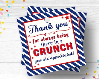 Employee Candy Appreciation Tags Teacher Appreciation Tags Thank you Candy Tag Nurse Candy Appreciation Gift Tag Printable Treat Gift Tag