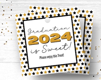 2024 Graduation Favor Printable Favor Tags Class  2024 Tags Grad Party Favor Tag Graduation 2024 Tags Printable Party Treat Tags for Guests