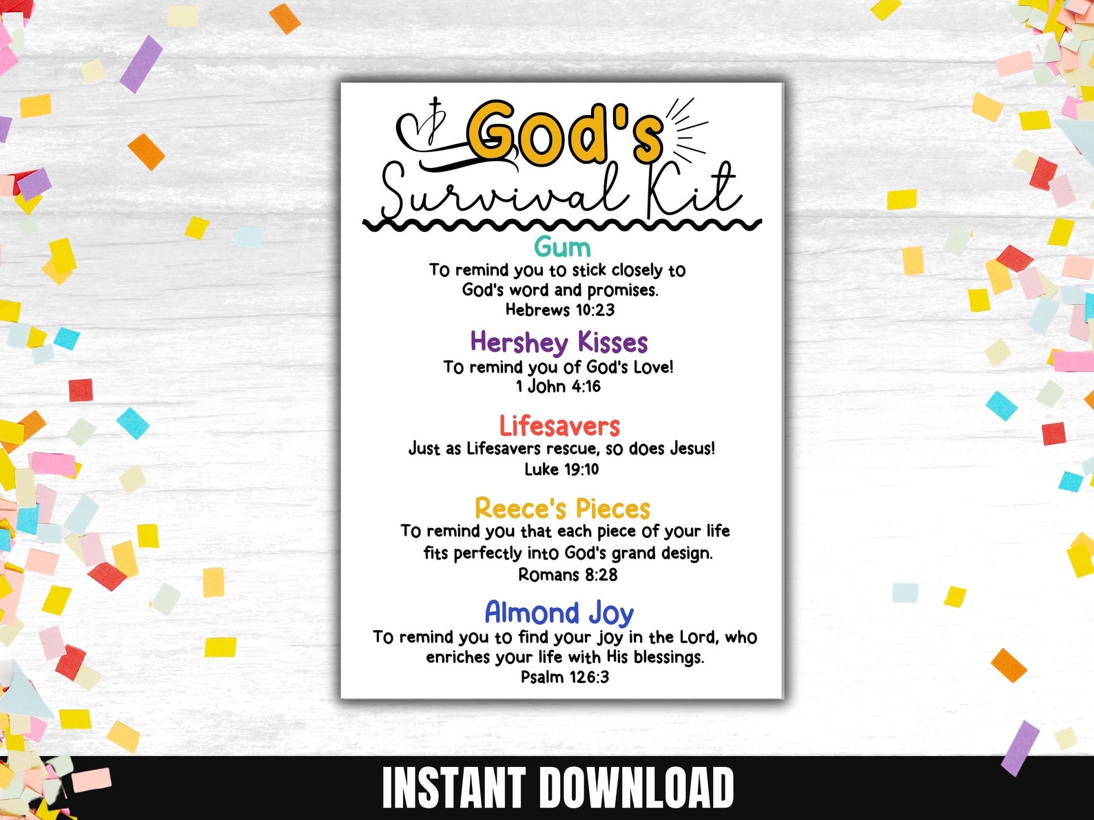 God's Survival Kit Church Tags Printable Survival Kit From God ...