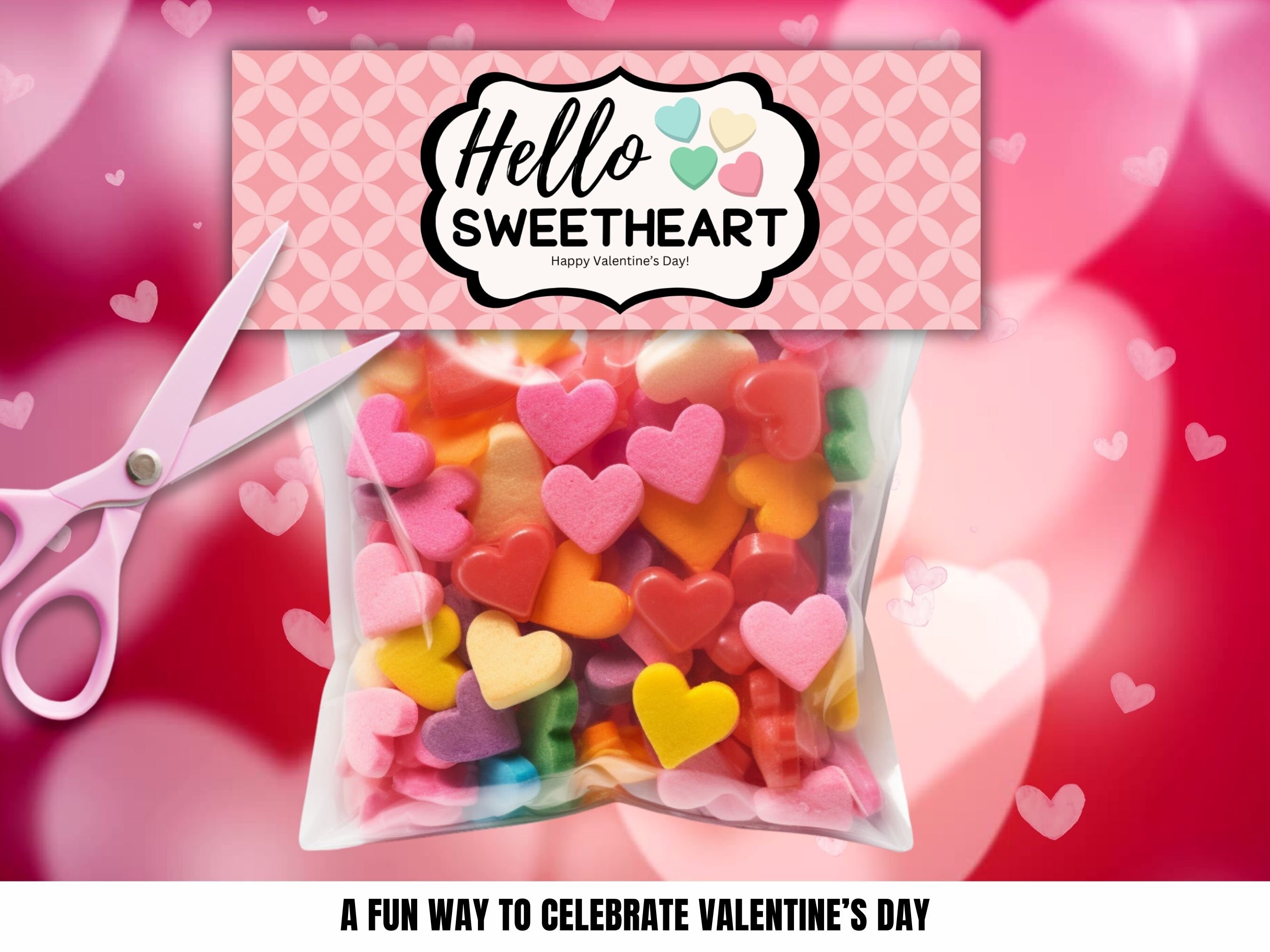 Valentine's Day Bag Toppers Printable Sweet Treat Bag Toppers for ...