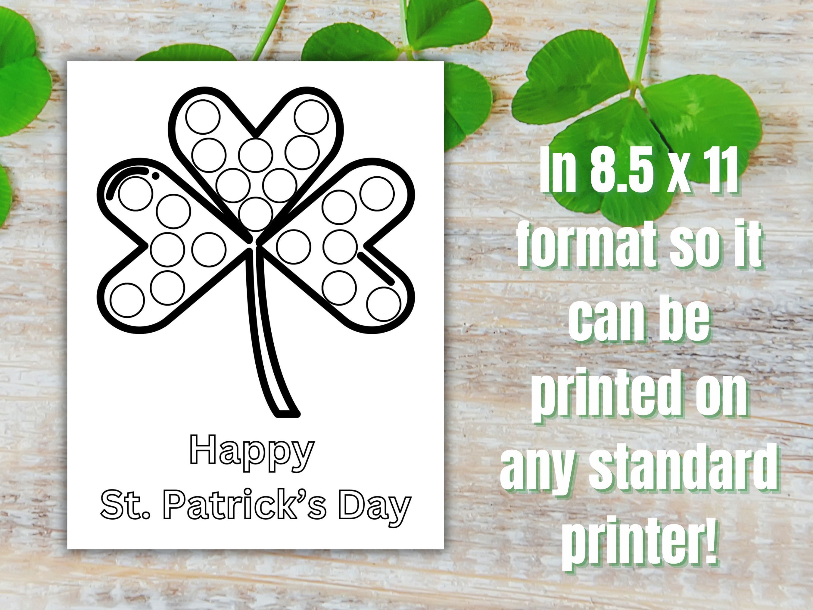 St Patrick's Day Dot Marker Printable, Do a Dot St Patty's Day Activity ...