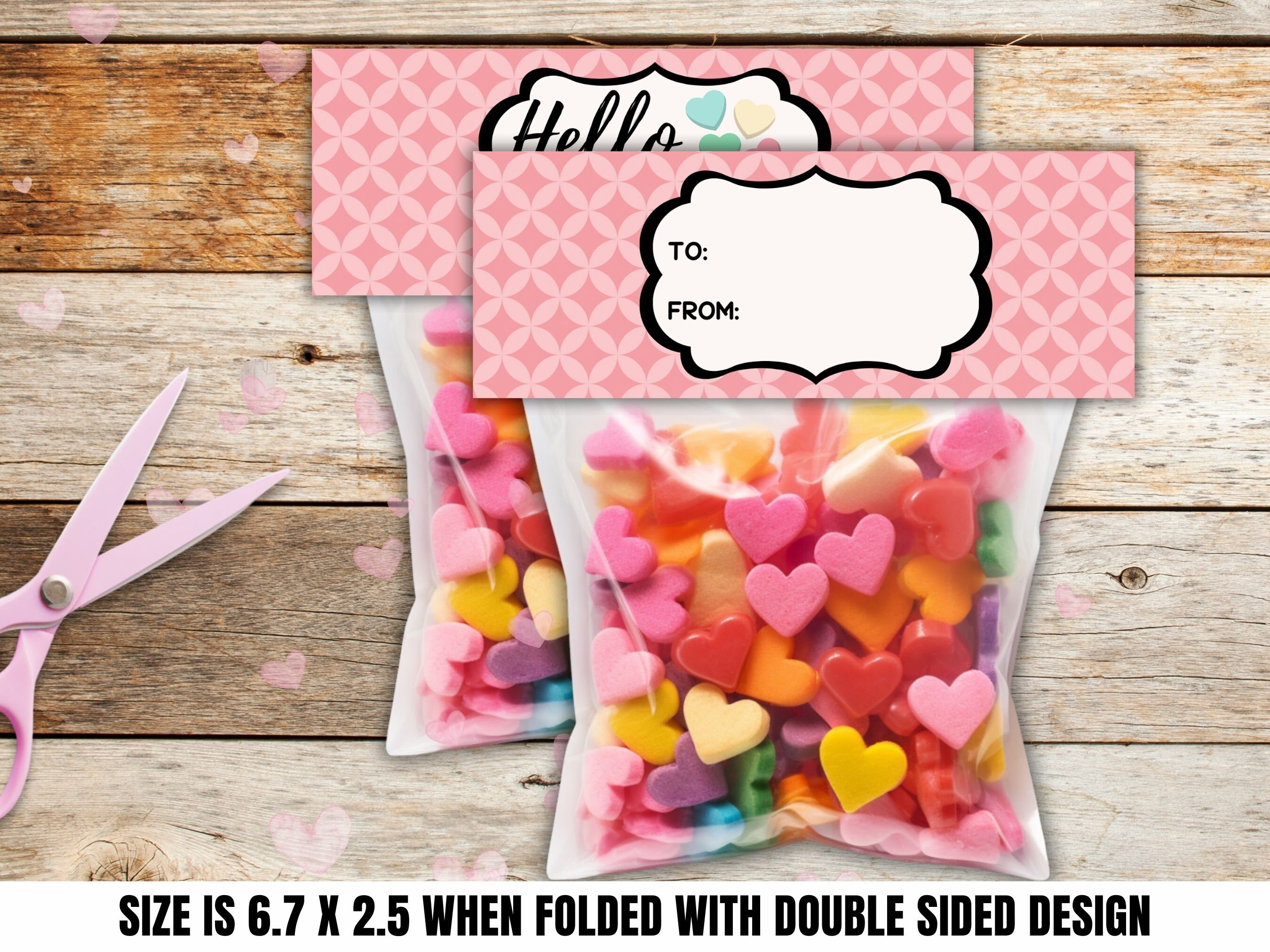 Valentine's Day Bag Toppers Printable Sweet Treat Bag Toppers for ...